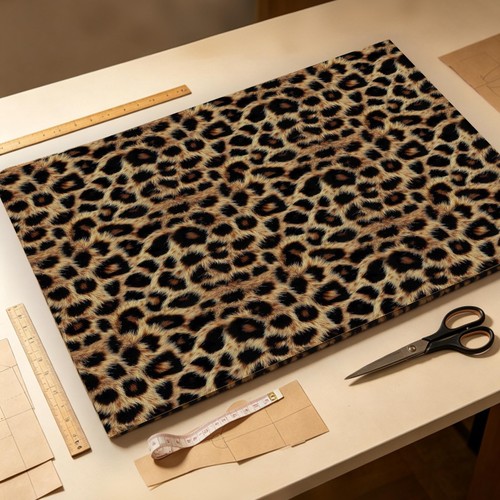 Brown leopard print upholstery - brown,